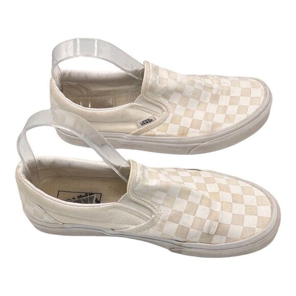 Vans Vault OG Era LX Checkboard Logo Size 7 Men's Shoes Tan And White - Picture 5 of 12